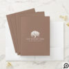 Rustic & Modern Tan Brown Willow Tree Logo Pocket Folder