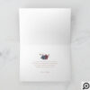 Will You Be My? Burgundy & Navy Florals Card