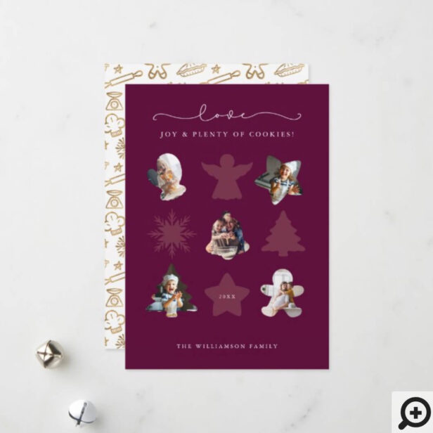 Christmas Love Baking Cookie Cutter Family Photo Holiday Card