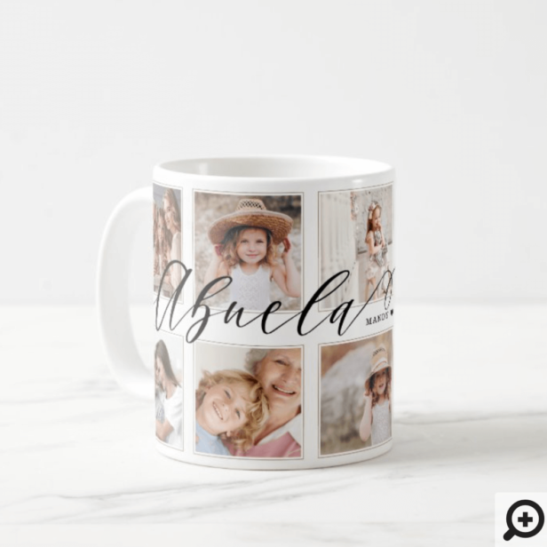Gift for Abuela | Grandchildren Photo Collage Coffee Mug