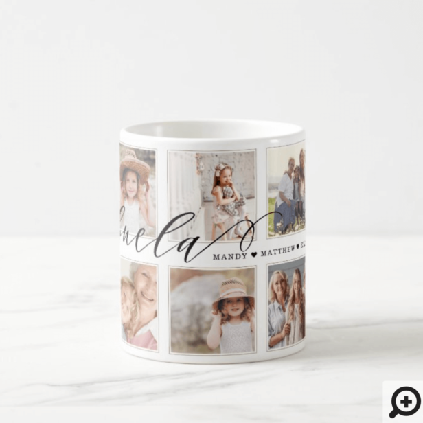 Gift for Abuela | Grandchildren Photo Collage Coffee Mug