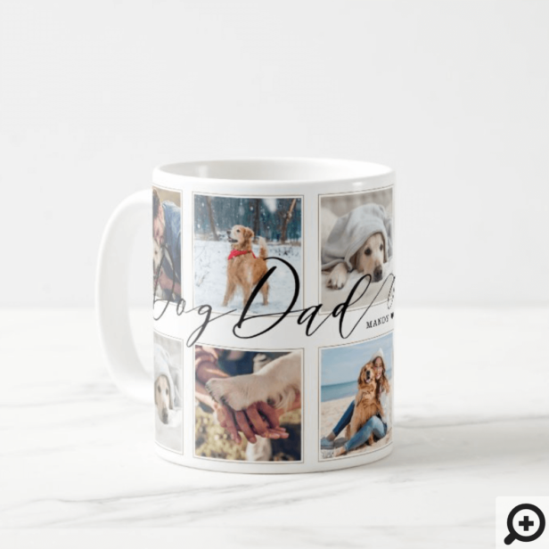 Gift for Dog Dad | Family Photo Keepsake Collage Coffee Mug