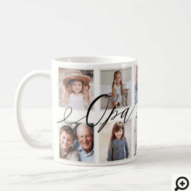 Gift for Opa | Grandchildren Photo Collage Coffee Mug