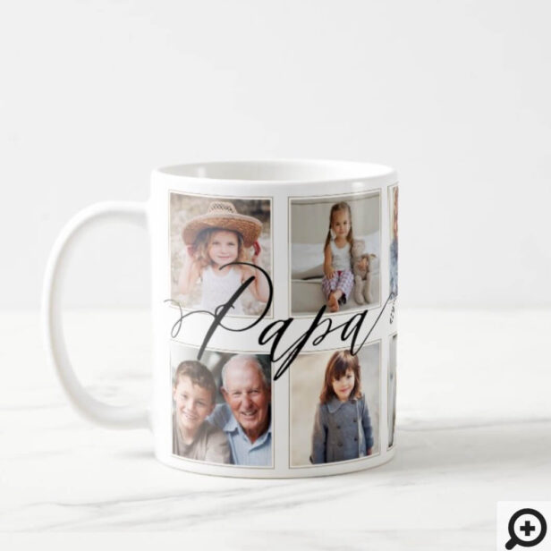 Gift for Papa | Grandchildren Photo Collage Coffee Mug