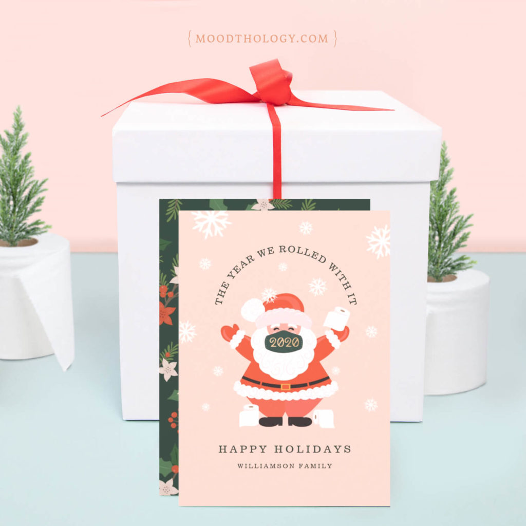 Covid-19 Themed Christmas Cards By Moodthology Papery