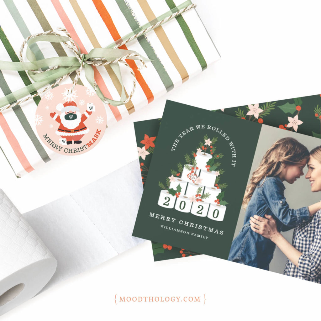Covid-19 Themed Christmas Cards By Moodthology Papery