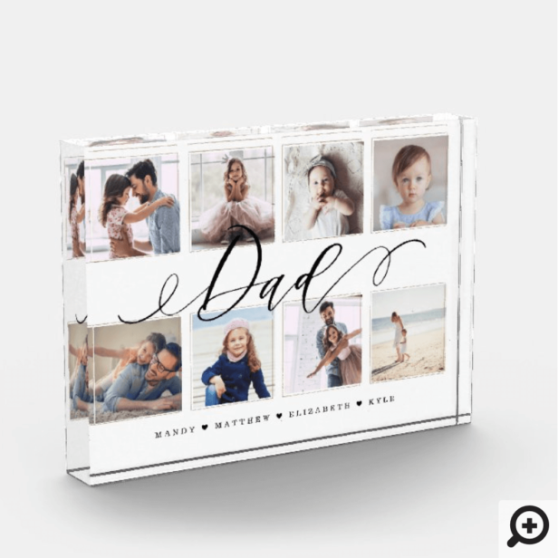 Gift for Dad | Family Photo Keepsake Collage