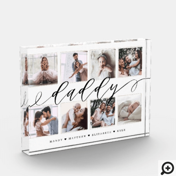 Gift for Daddy | Father's Day Photo Collage Photo Block