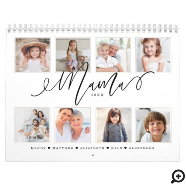 Gift for Mama | Grandchildren Family Photos Calendar
