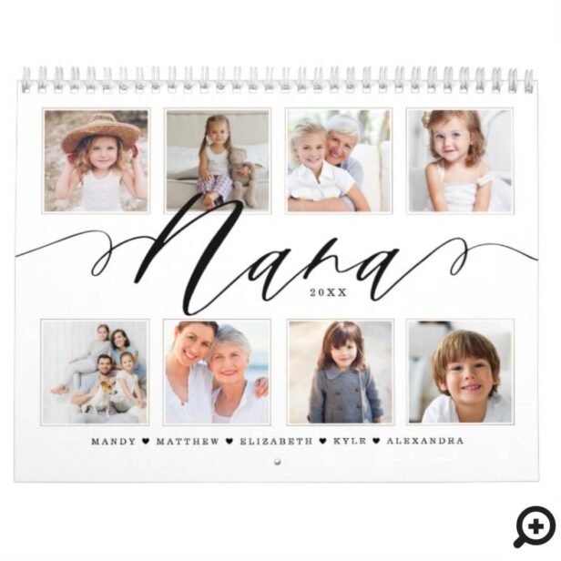 Gift for Nana | Grandchildren Family Photos Calendar