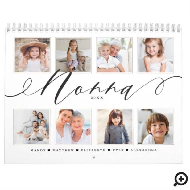 Gift for Nonna | Grandchildren Family Photos Calendar