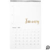 Hello New Year Best Year Ever - Lined Notepaper Calendar