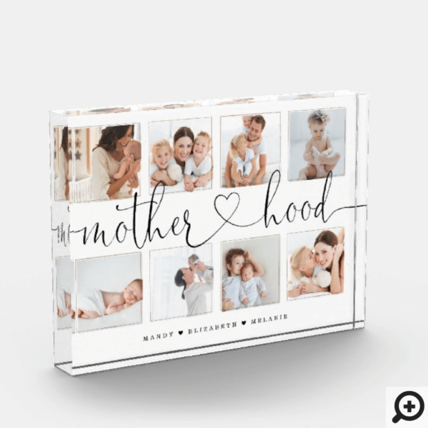 Motherhood Script | Gift For Mothers Photo Collage