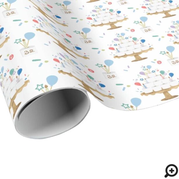 Fun Roll With It Covid Toilet Paper Birthday Cake White Wrapping Paper