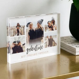 Galentine BFF Friends Forever Photo Collage White Photo Block