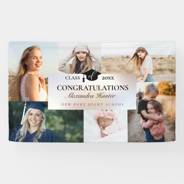 Congratulations To The Graduate 6 Photo Collage Banner