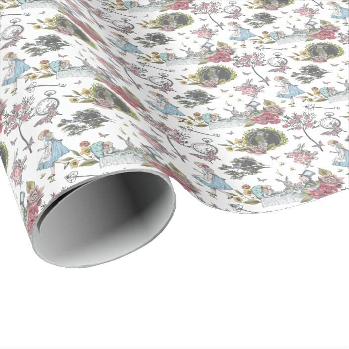 Alice In Wonderland Wrapping Paper www.thealiceboutique.com
