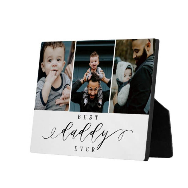 Best Dad Ever | Father's Day Photo Collage Plaque