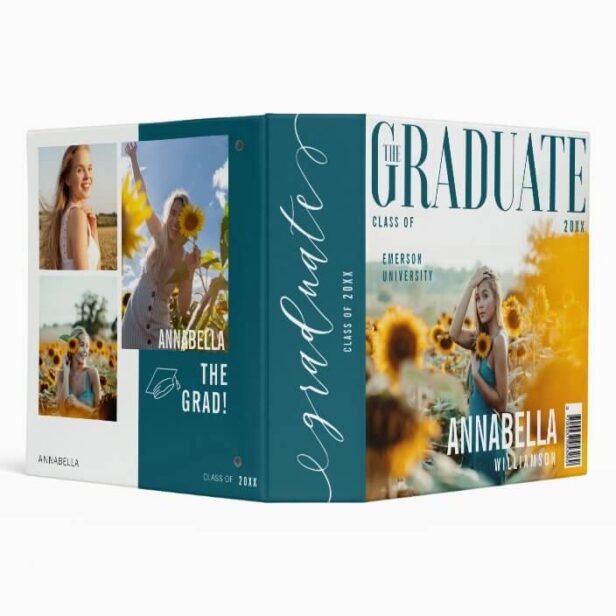 The Graduate Trendy Magazine Cover Graduation 3 Ring Binder
