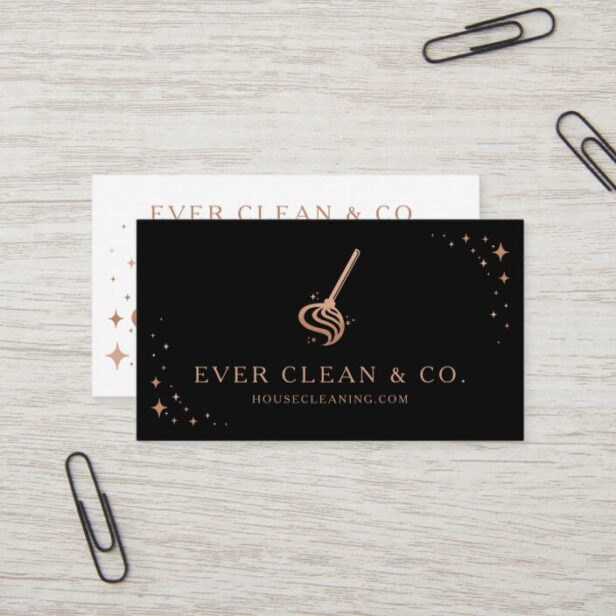 Mop Professional Maid & House Cleaning Business Card