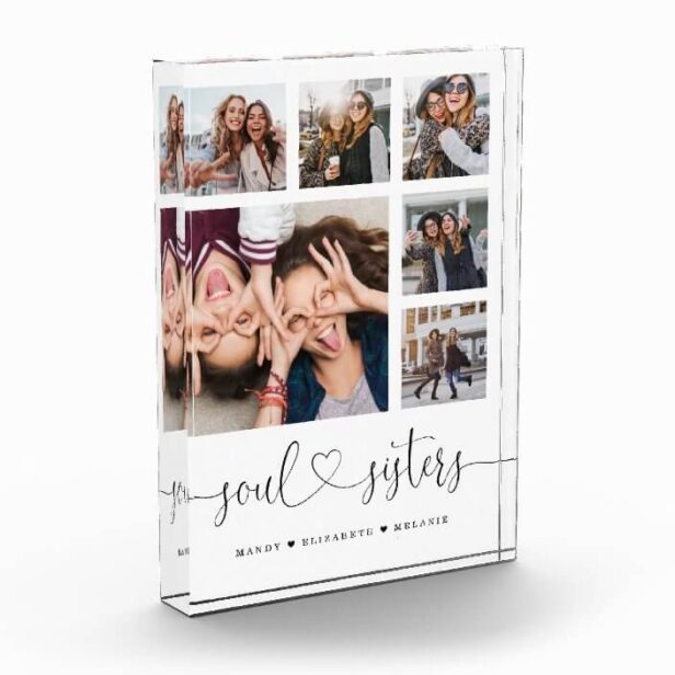 Soul Sisters | Gift For Best Friends Photo Collage