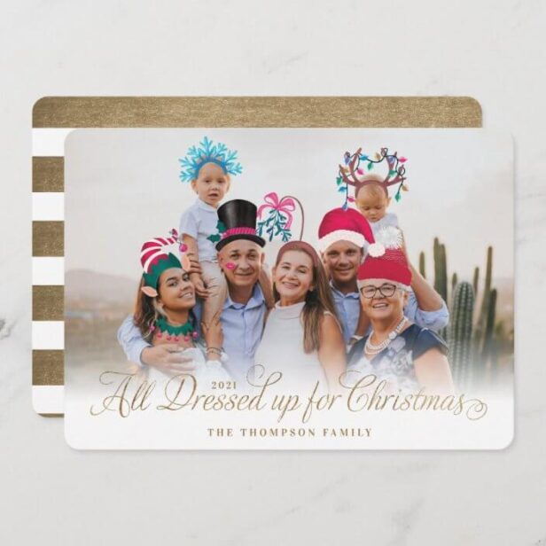 All Dressed Up Christmas Festive Christmas Costume Holiday Card