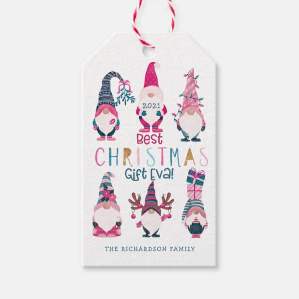 Best Christmas Gift Eva! Funny & Bright Gnomes Gift Tags