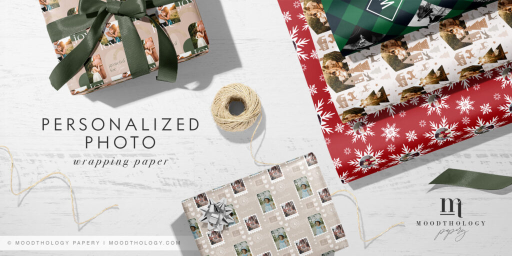 Personalized Photo Wrapping Paper Moodthology Papery