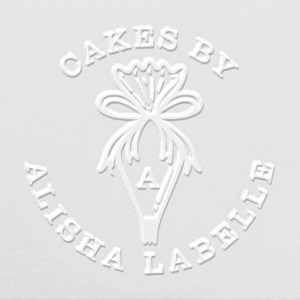Bakery Business Pastry Bag Logo Cakes By Embosser