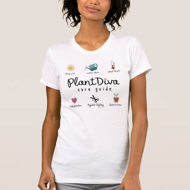 Funny Plant Diva Care Guide Plant Lovers Growing T-Shirt