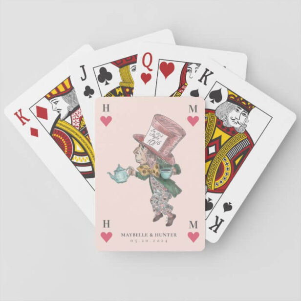 Vintage Alice in Wonderland The Mad Hatter Playing Cards