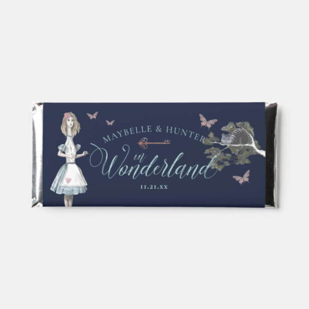 Alice In Wonderland Fairytale Vintage Chic Wedding Hershey Bar Favors