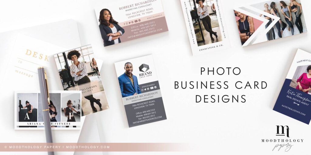 Photo Business Card Designs Moodthology Papery