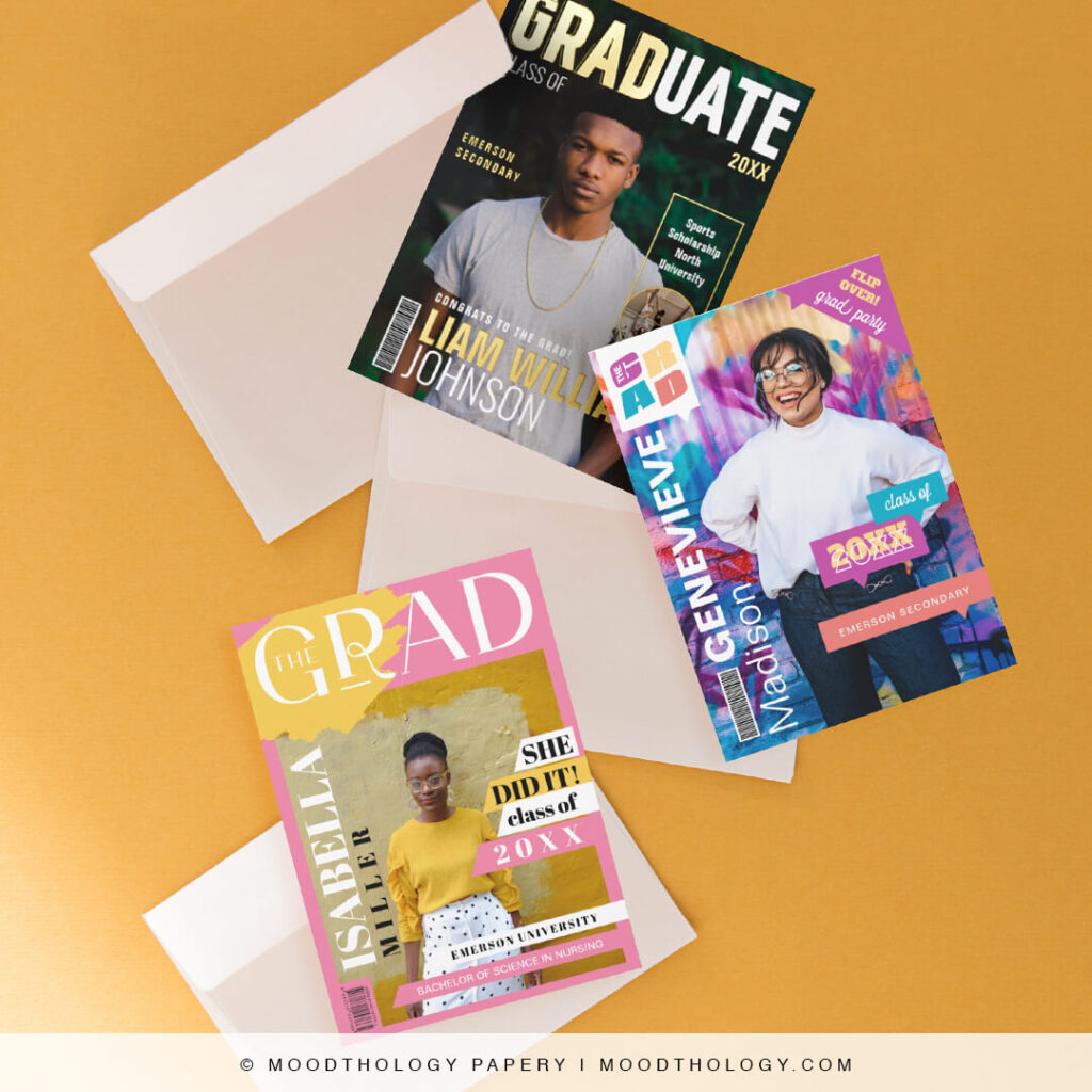 Bold Stylish Graduation Magazine Cover Design By Moodthology Papery