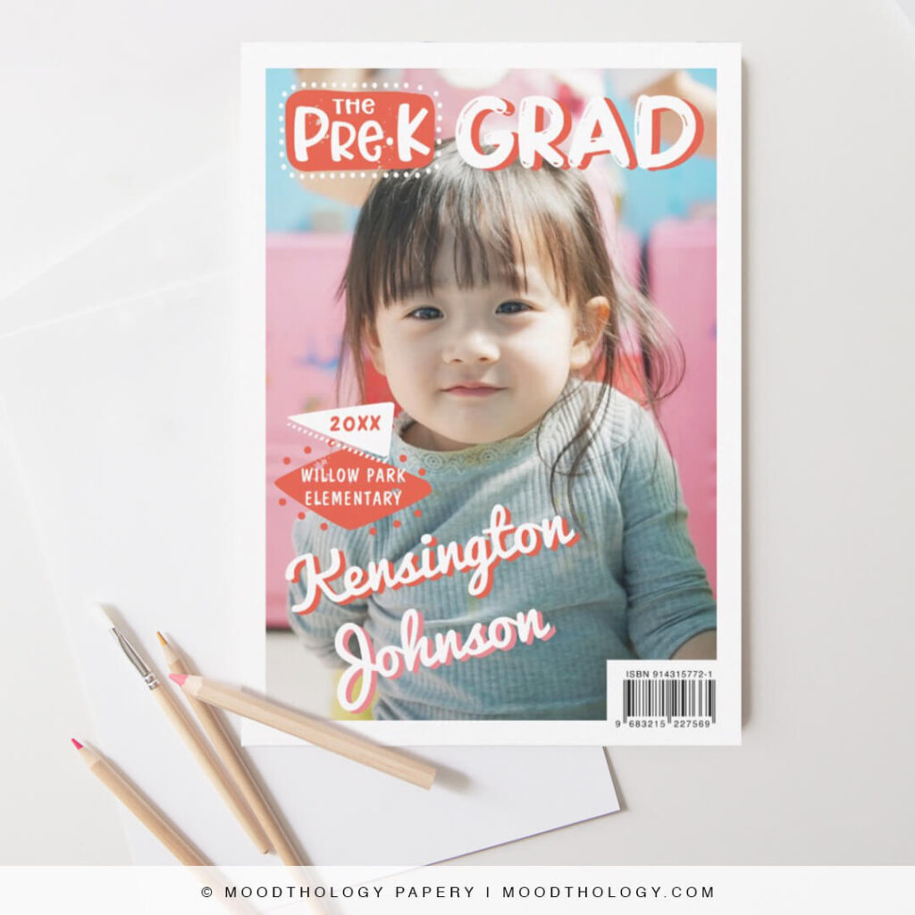 Fun Pre-K Graduation Magazine Cover By Moodthology Papery