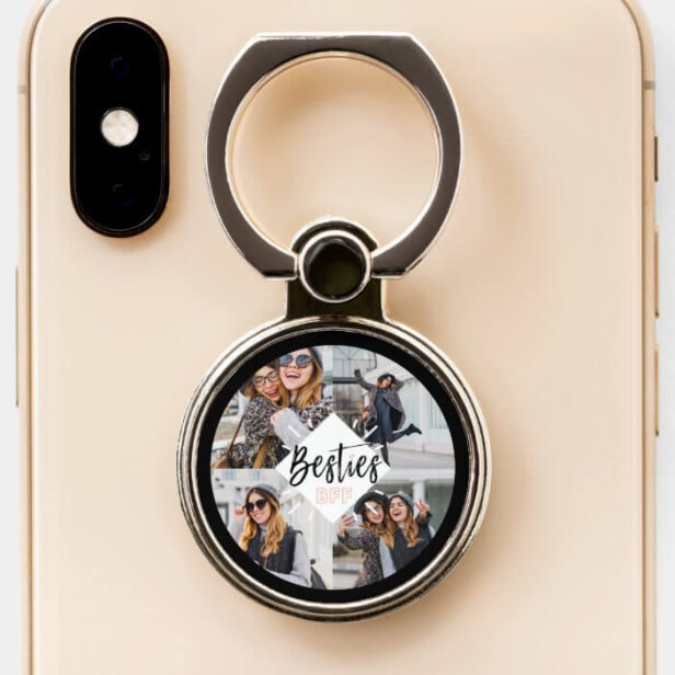 Besties BFF | Best Friends Forever Photo Collage Phone Ring Stand