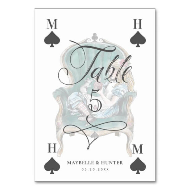 Vintage Alice in Wonderland Fairytale Playing Card