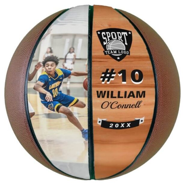Team Logo Player Number Photo Athletic Achievement Basketball