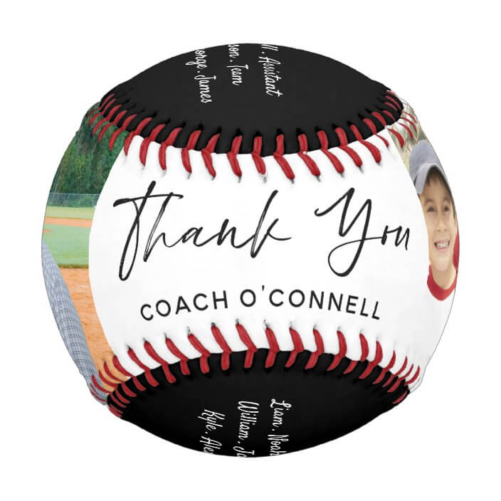 Thank You Coach Appreciation Photos & Team Roster Baseball