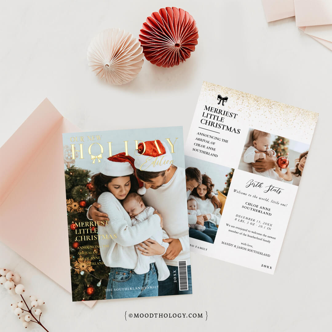 The Holiday Edition Family Photo Magazine Cover Moodthology Papery