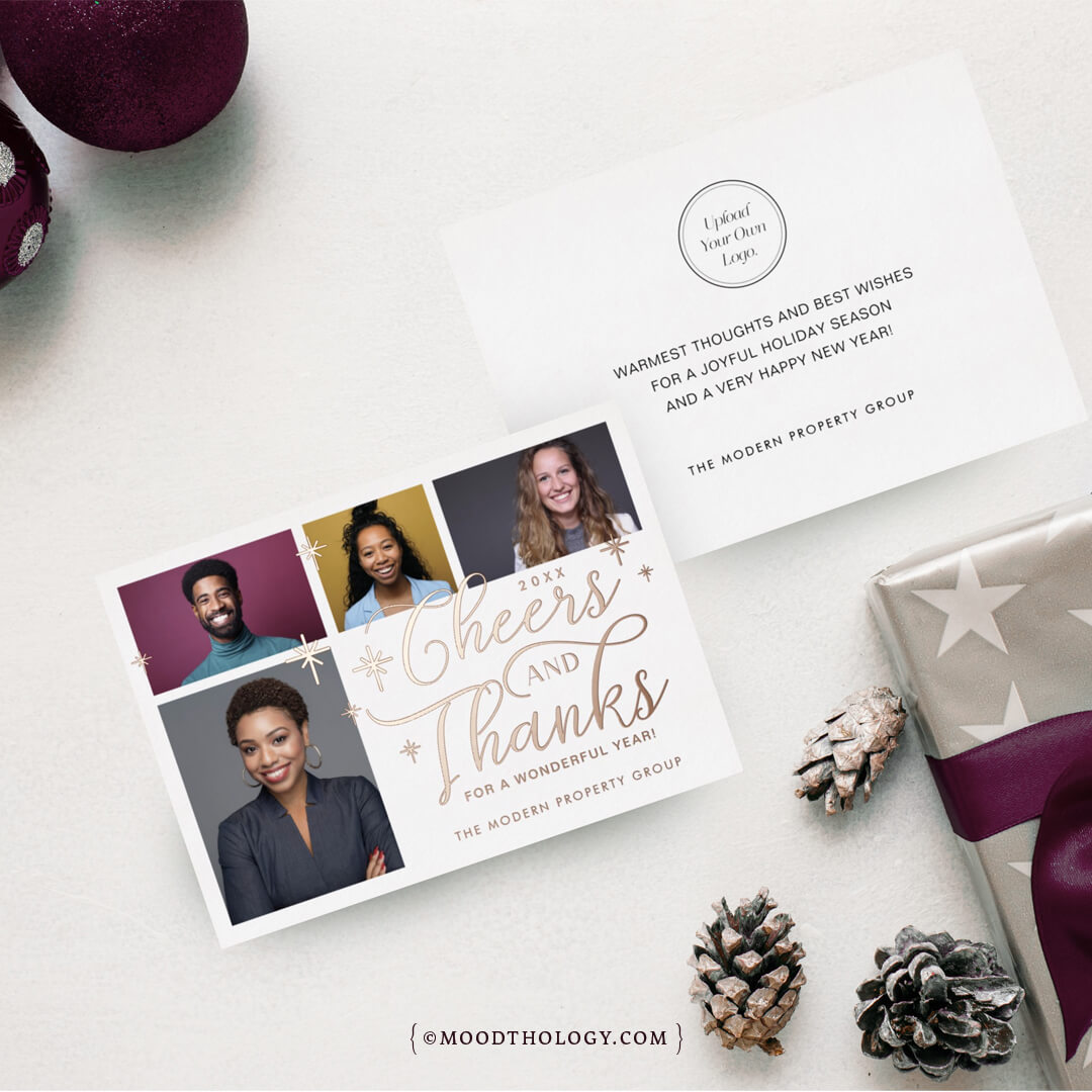 Corporate Business Holiday Cards Moodthology Papery