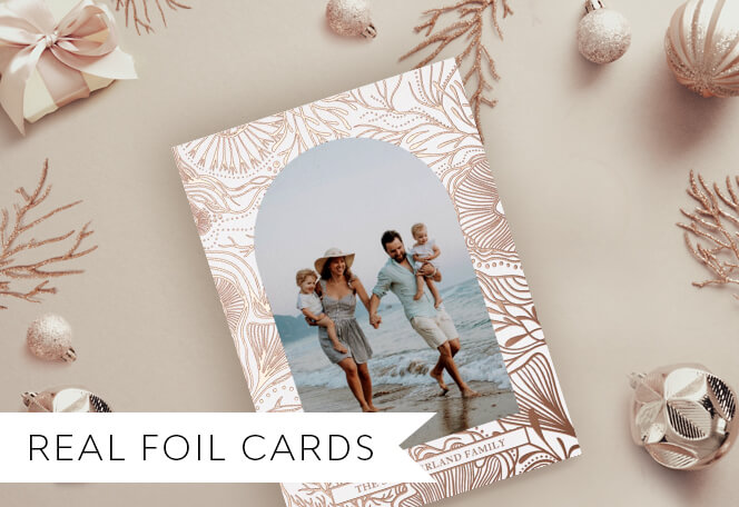 New Real Foil Holiday Card