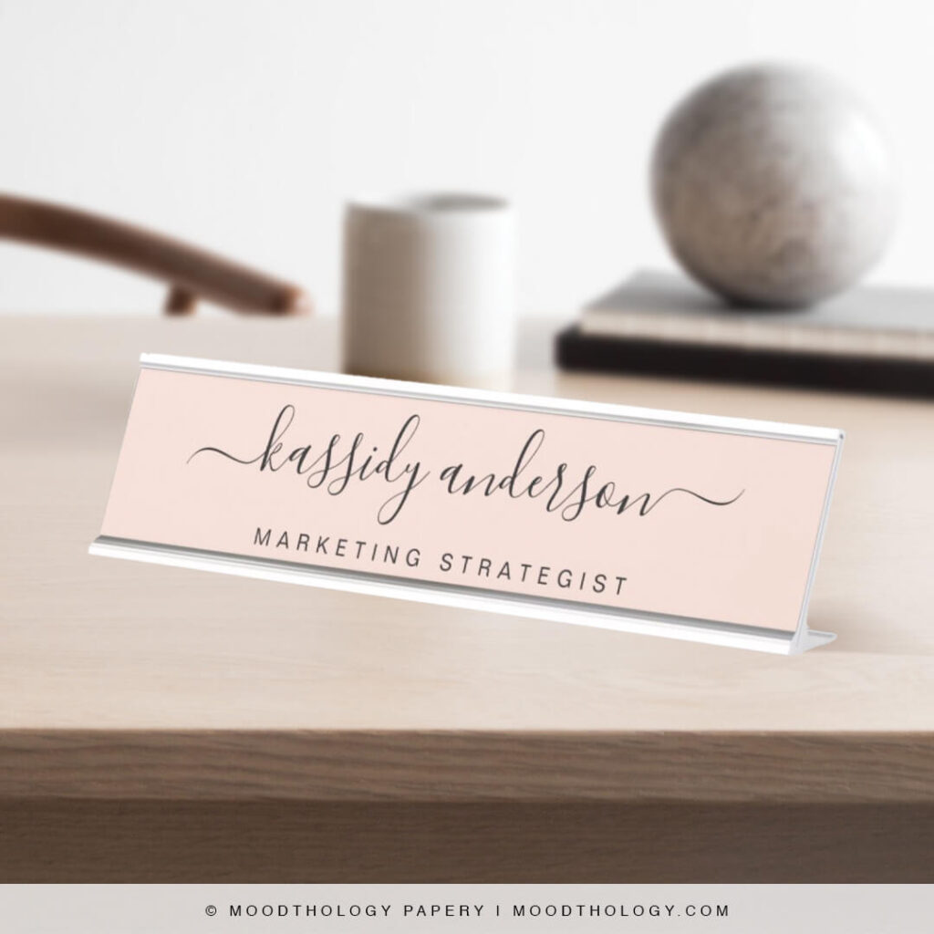 home office essentials Name Design Plate Design By Moodthology Papery