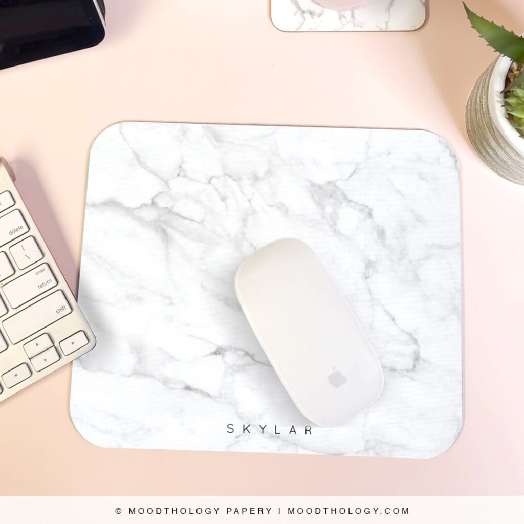 Custom Personalize Mouse Pad designs by Moodthology Papery