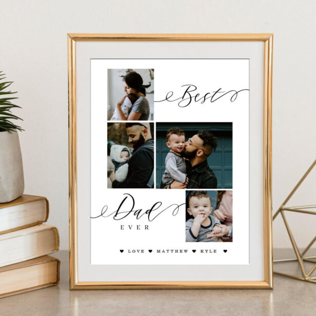 Best Dad Ever Script | Father's Day Keepsake Poster