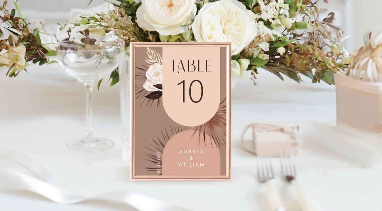 Wedding Table Numbers By Moodthology Papery