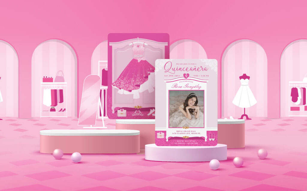 Pink Dream Quinceanera Party Collection By Moodthology Papery