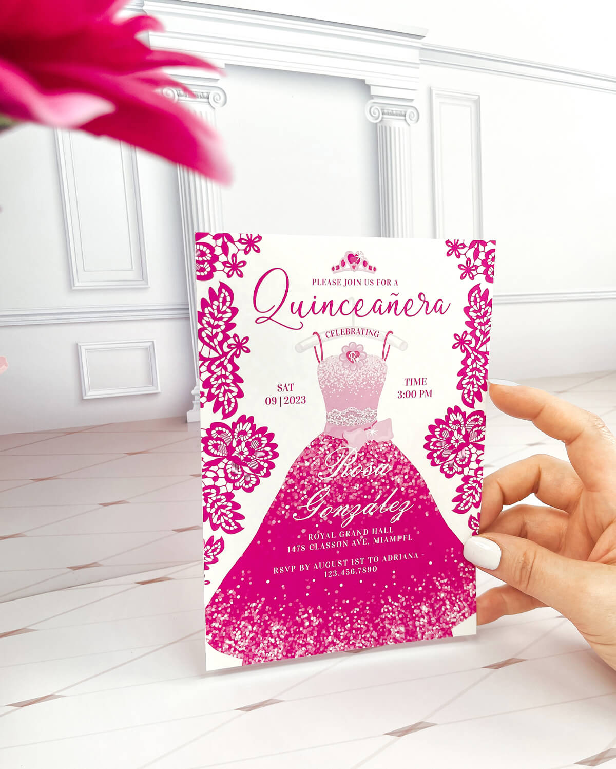 Pink Dream Quinceanera Party Invitation By Moodthology Papery