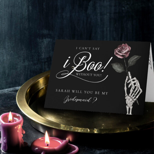 Be My Bridesmaid? I Can't Say I Boo Without You Card