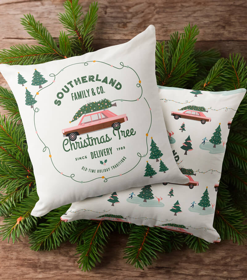 Festive Holiday Decor Pillows Shop our Design By Moodthology Papery